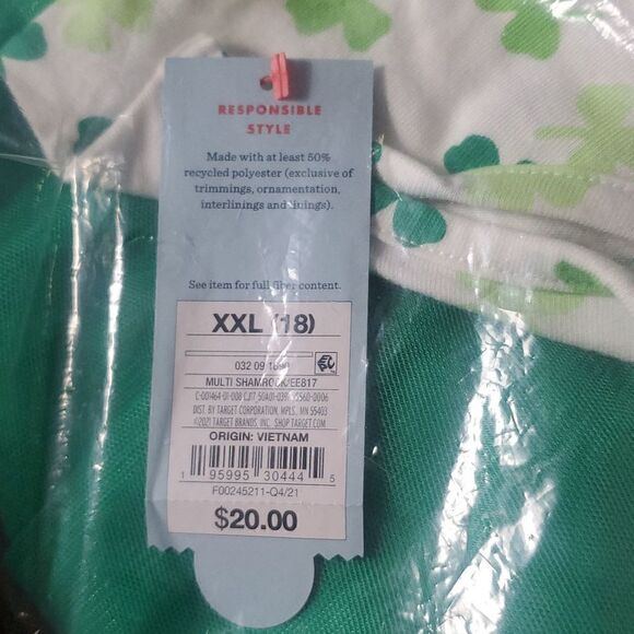 NWT CAT AND JACK TUTU ST PATRICKS DAY DRESS - Picture 2 of 3